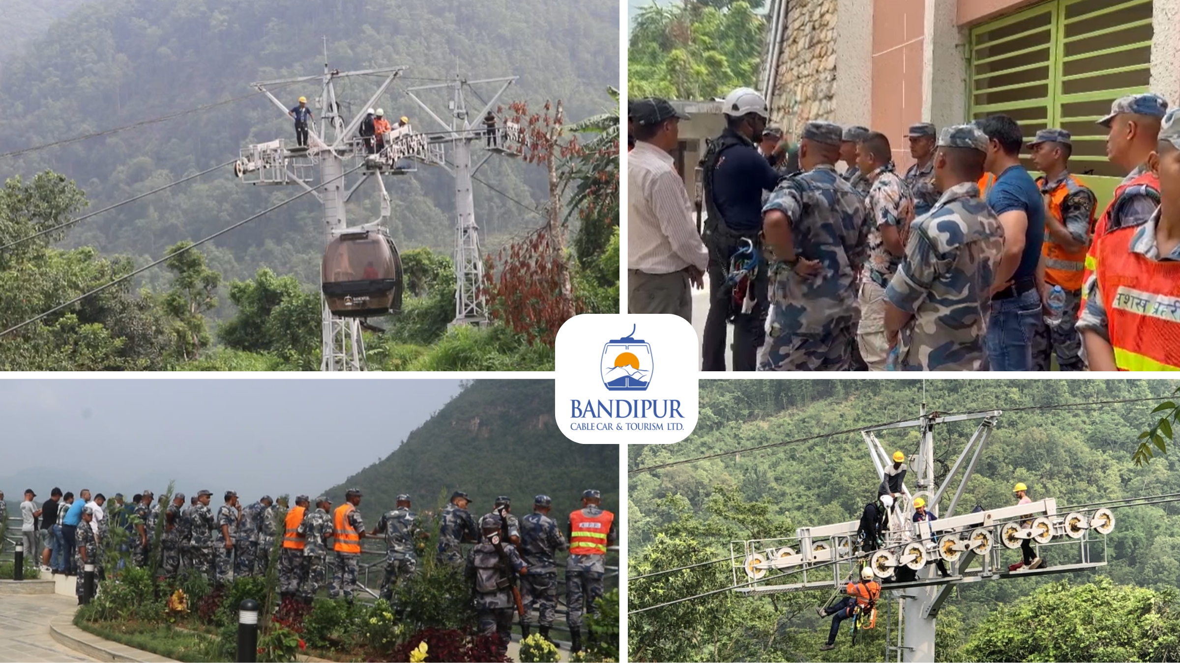 Bandipur Cable Car Enhances Safety with Successful Passenger Rescue Exercise