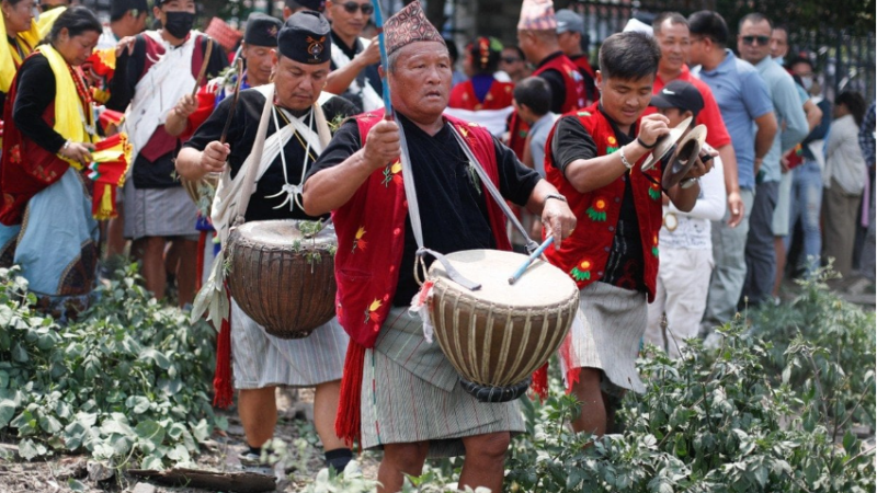 Bhumi Puja Festival Celebrated in Tundikhel, Kathmandu