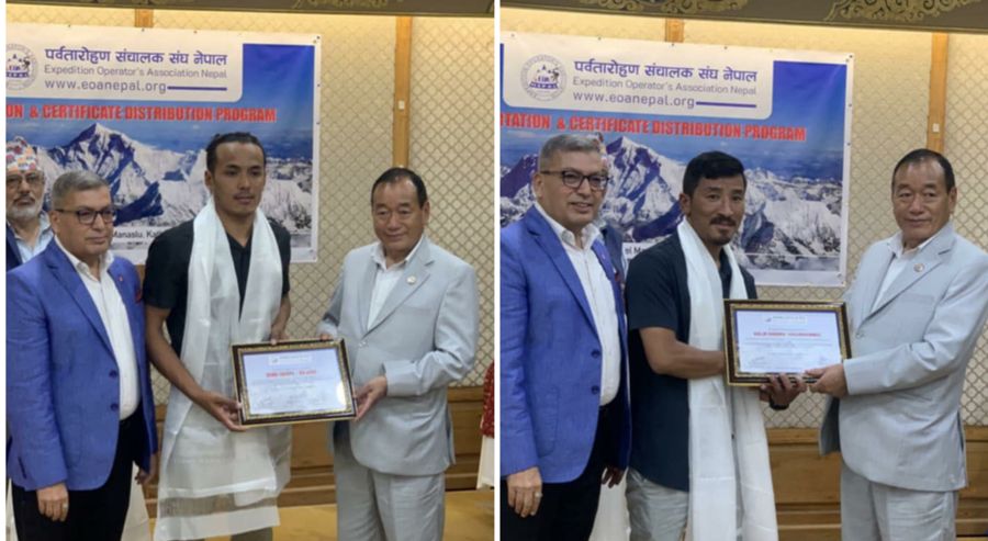 Record-Breaking Climbers Honored by Association of Climbing Operators of Nepal