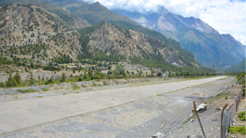 Humde Airport in Manang Still Non-Operational Despite Decade-Old Runway Paving