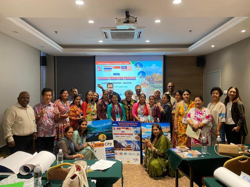 Tourism Business Women Association Nepal (TEWAN) Promotes Pokhara in Malaysia