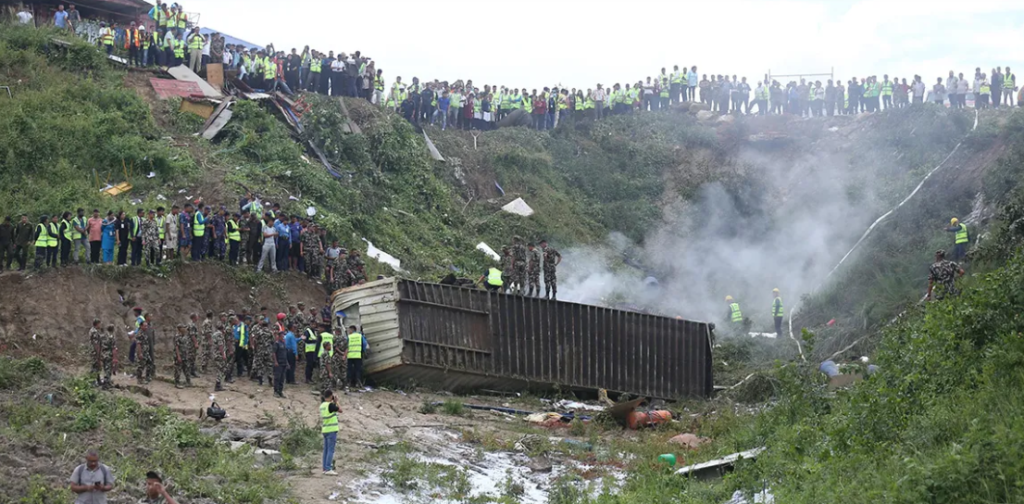 Saurya Airlines Plane Crashes Near Tribhuvan International Airport, 19 Onboard