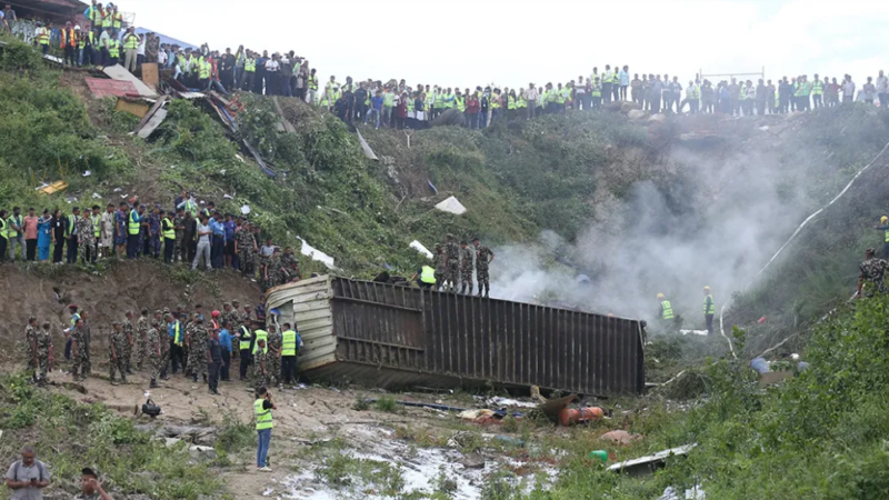 Saurya Airlines Plane Crashes Near Tribhuvan International Airport, 19 Onboard