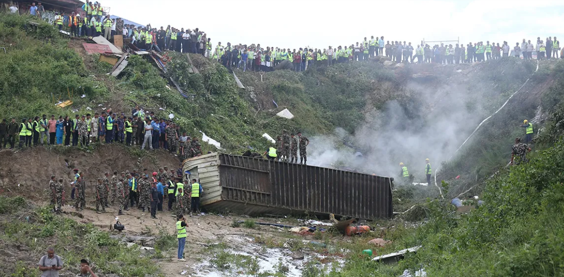 Saurya Airlines Plane Crashes Near Tribhuvan International Airport, 19 Onboard