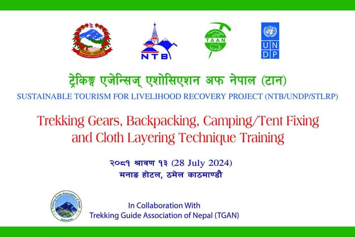 TAAN and TGAN Collaborate for Sustainable Tourism and Livelihood Recovery Training