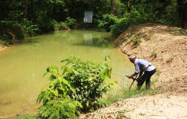 Community Forest in Banke Constructs Pond for Wildlife