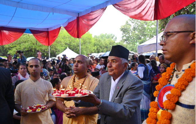 President Ram Chandra Paudel Inaugurates Jagannath Rath Yatra Festival in Kathmandu