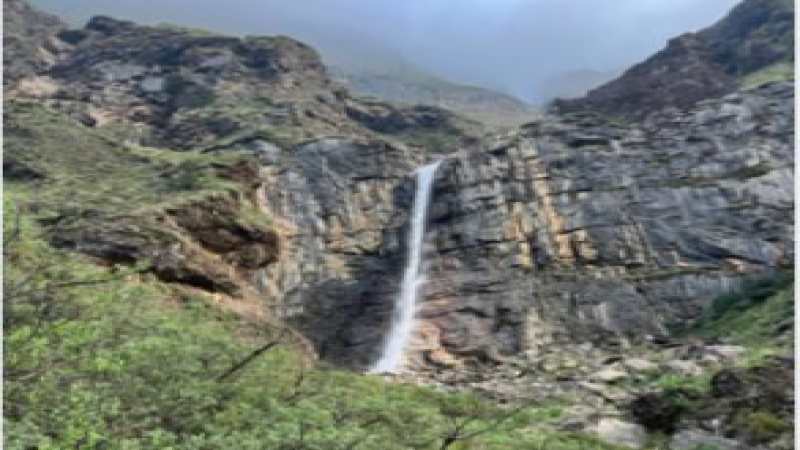 Red Waterfall (Rato Jharna) Adds to the Charm of Mauris Hargoj Trail in Annapurna Rural Municipality-4, Myagdi