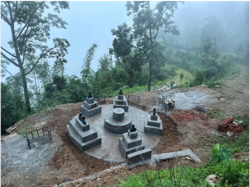 Memorial Garden Constructed in Memory of Armed Conflict Martyrs in Kathekhola