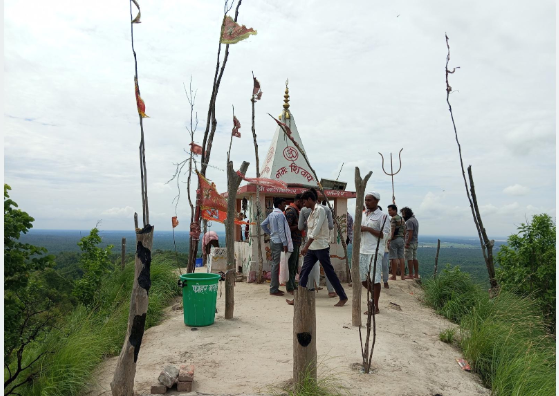Increased Religious Tourism Activity at Santaneshwor Mahadev Temple as Shrawan Month Begins