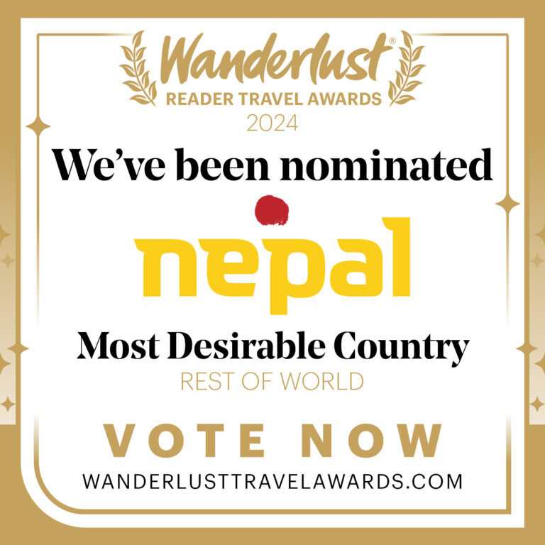 Nepal Nominated for Wanderlust Travel Magazine Awards: A Chance to Celebrate and Vote