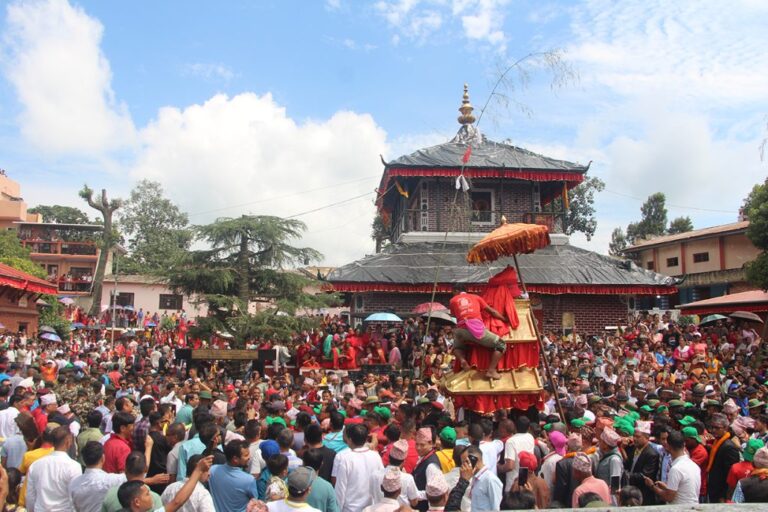 Historic Rana Ujeshwori Bhagwati Chariot Festival to be Held Today in Palpa