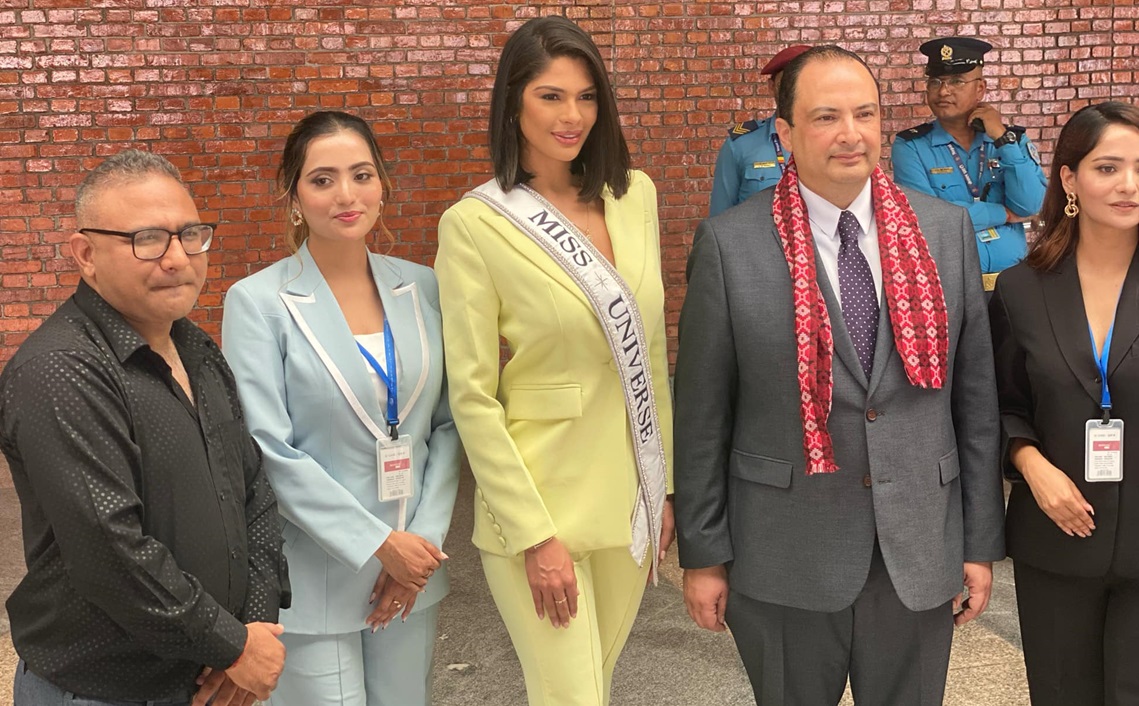 Miss Universe 2023 Winner Sheynnis Palacios Arrives in Nepal