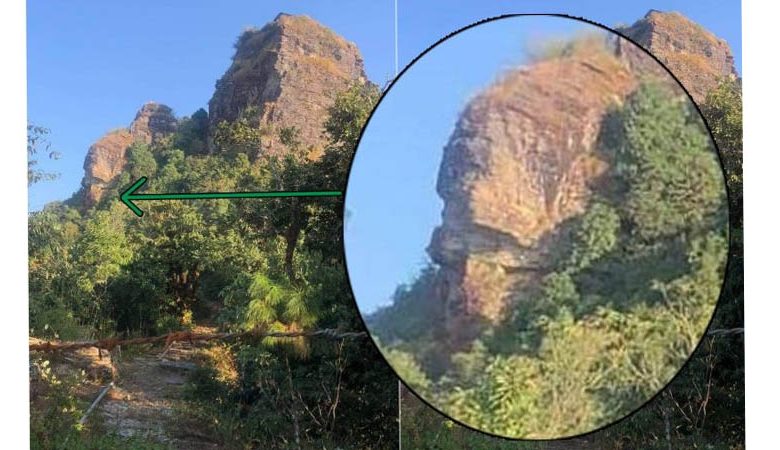 Discovery of 100-Foot Tall Semi-Sculpture of Lord Bhairav Claimed at ‘Dhaharedeural’