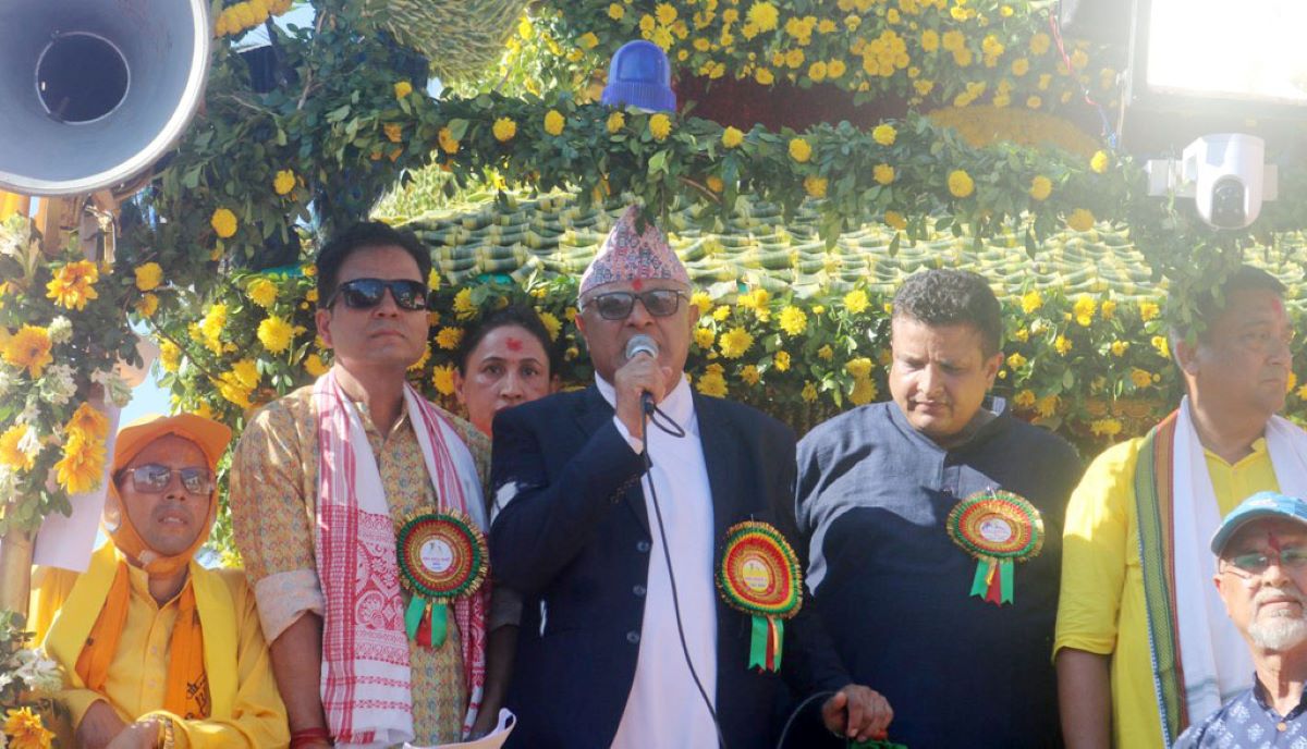 Koshi Province Chief Minister Hails Radha Krishna Chariot Procession as Regional Identity