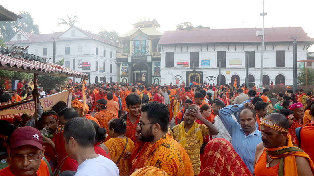 Devotees Flock to Shiva Temples Across Nepal on Shrawan Monday