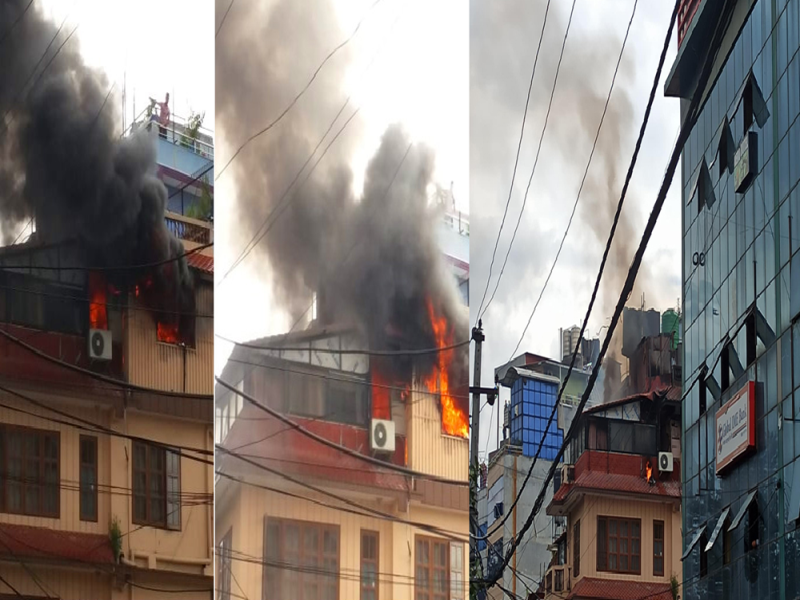Fire Breaks Out at Hotel in Sinamangal