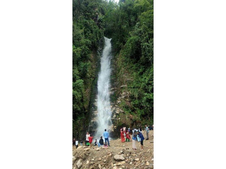 Tourists Flock to Gaikhure Waterfall in Besisahar