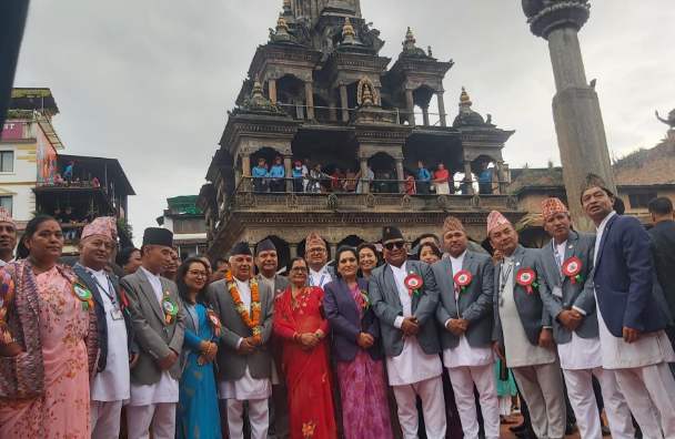 President Ram Chandra Paudel Offers Prayers at Patan’s Krishna Temple on Krishna Janmashtami