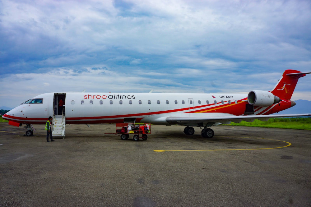 Shree Airlines Flight Returns to Parking at Tribhuvan International Airport