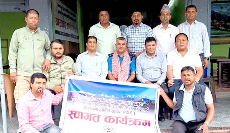 Pokhara Hotel Association Welcomes New Chief of Baidam Ward Police Office