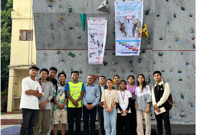 Bhim Bahadur Tamang and Sapana Dhungel Win Top Honors in 15-Meter Wall Climbing Competition