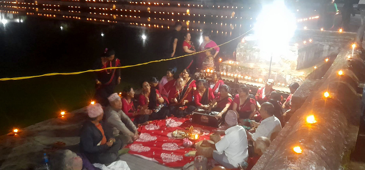 Crowds Flock to Bhaktapur’s Indradaha for Indra Jatra Festival