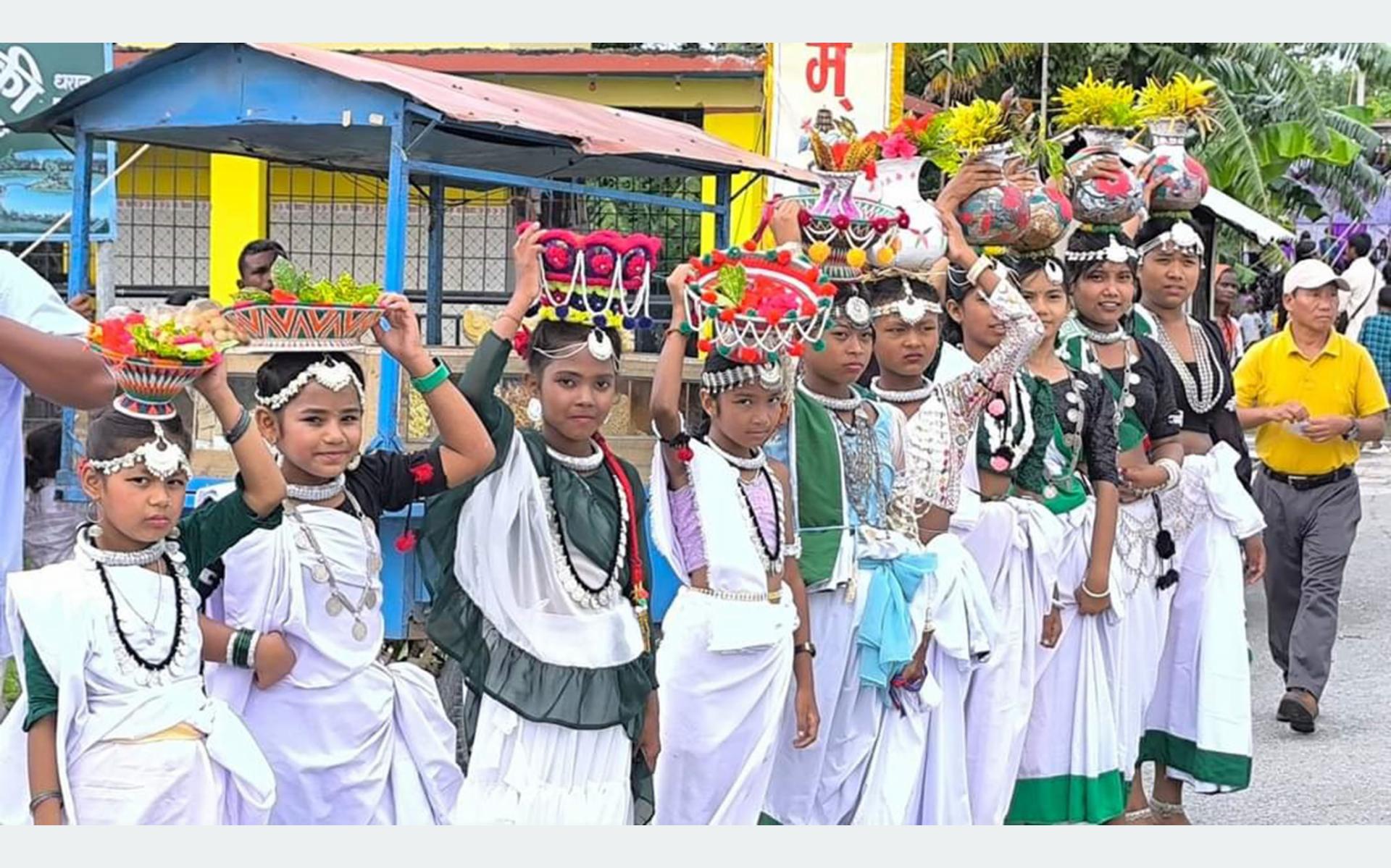 Tharu Women in Nawalparasi Celebrate Jitiya Festival with Enthusiasm