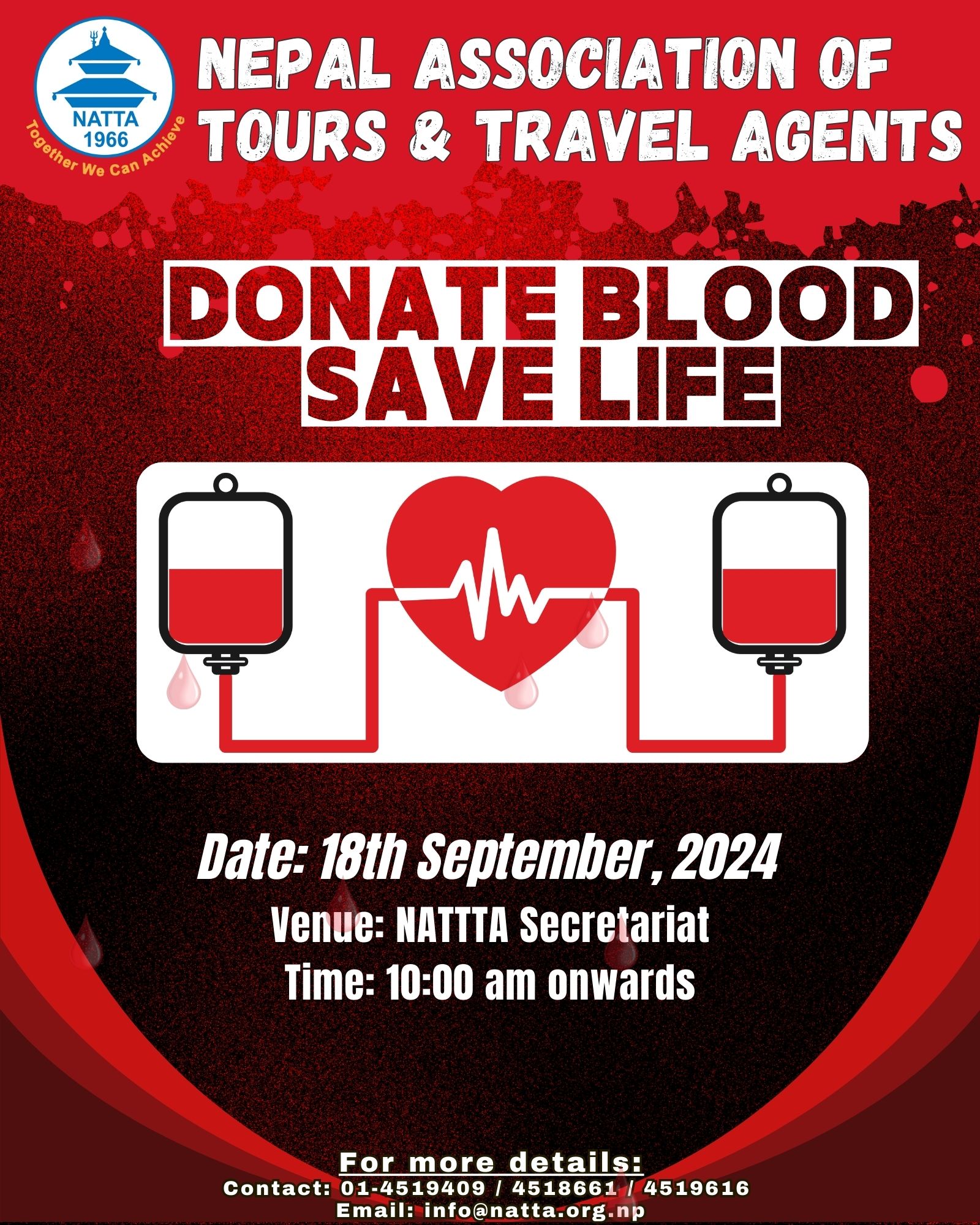 NATTA Hosts Blood Donation Drive: “Together We Can Achieve”
