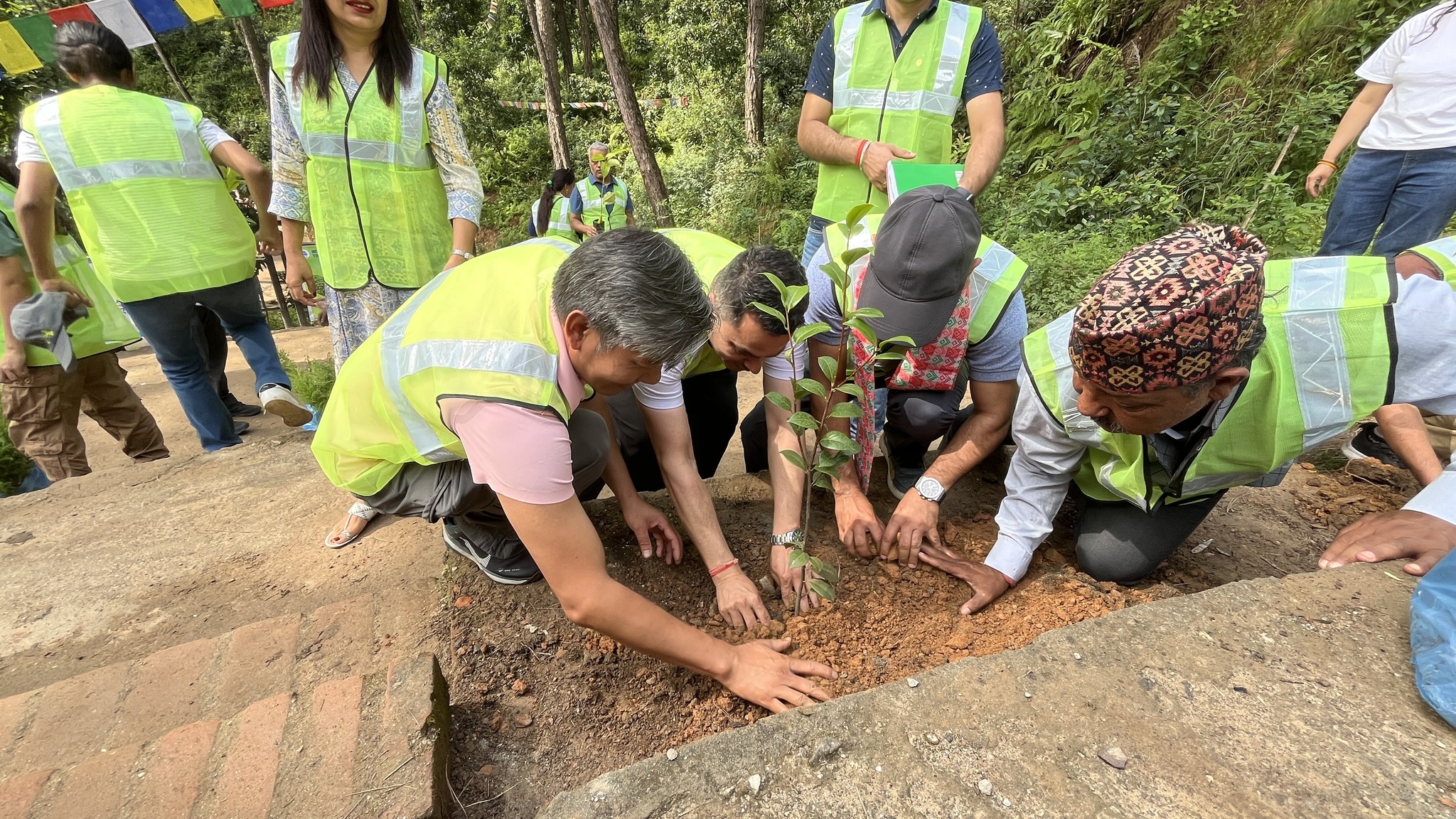 NATTA and Rotary Club Patan South Celebrate World Tourism Day with Tree Plantation