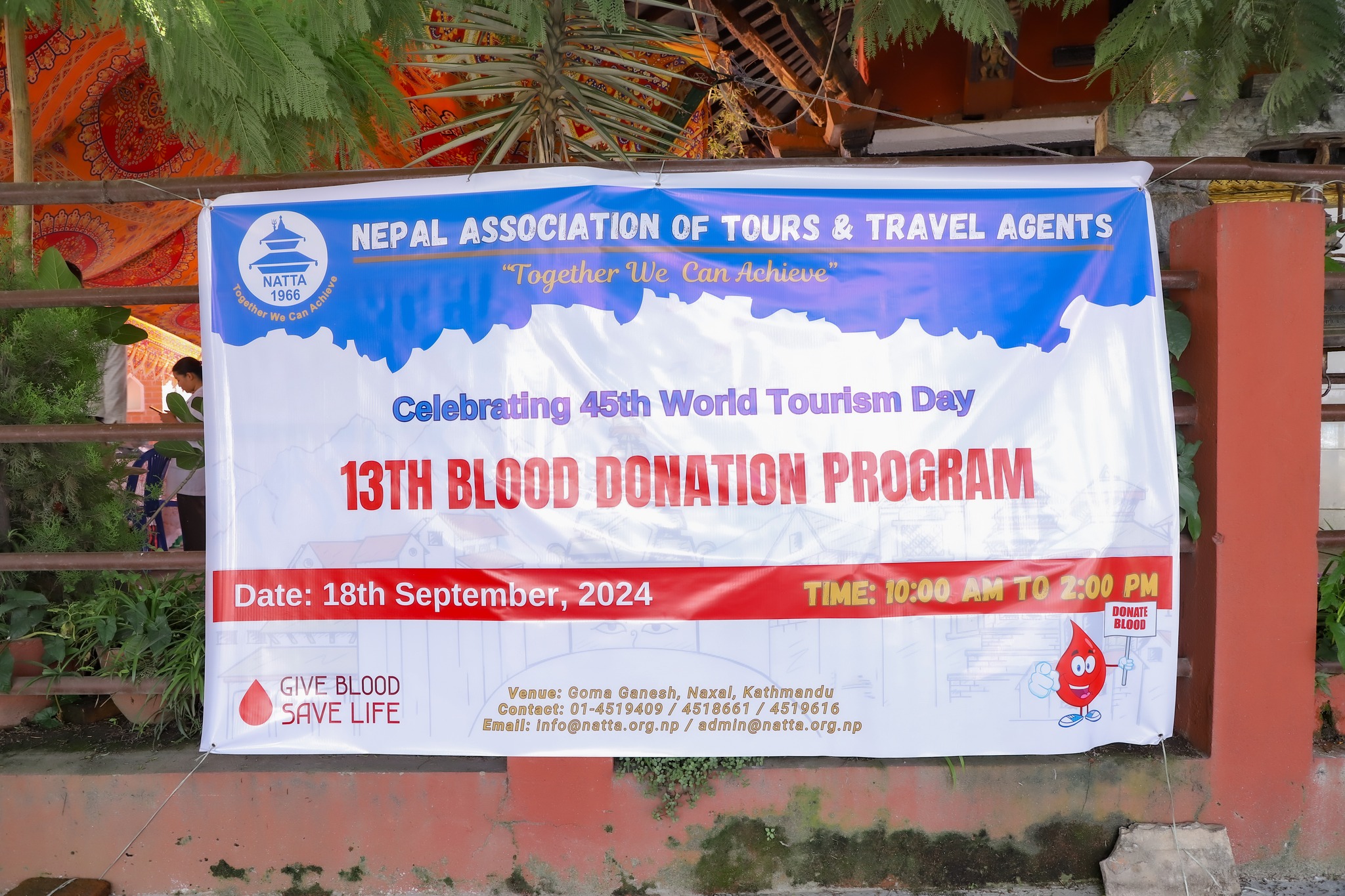 NATTA Organizes 13th Blood Donation Program to Mark 45th World Tourism Day