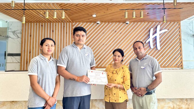 Holiday Inn Resort Kathmandu Budhanilkantha Organizes Successful Blood Donation Camp in Partnership with Nepal Red Cross Society