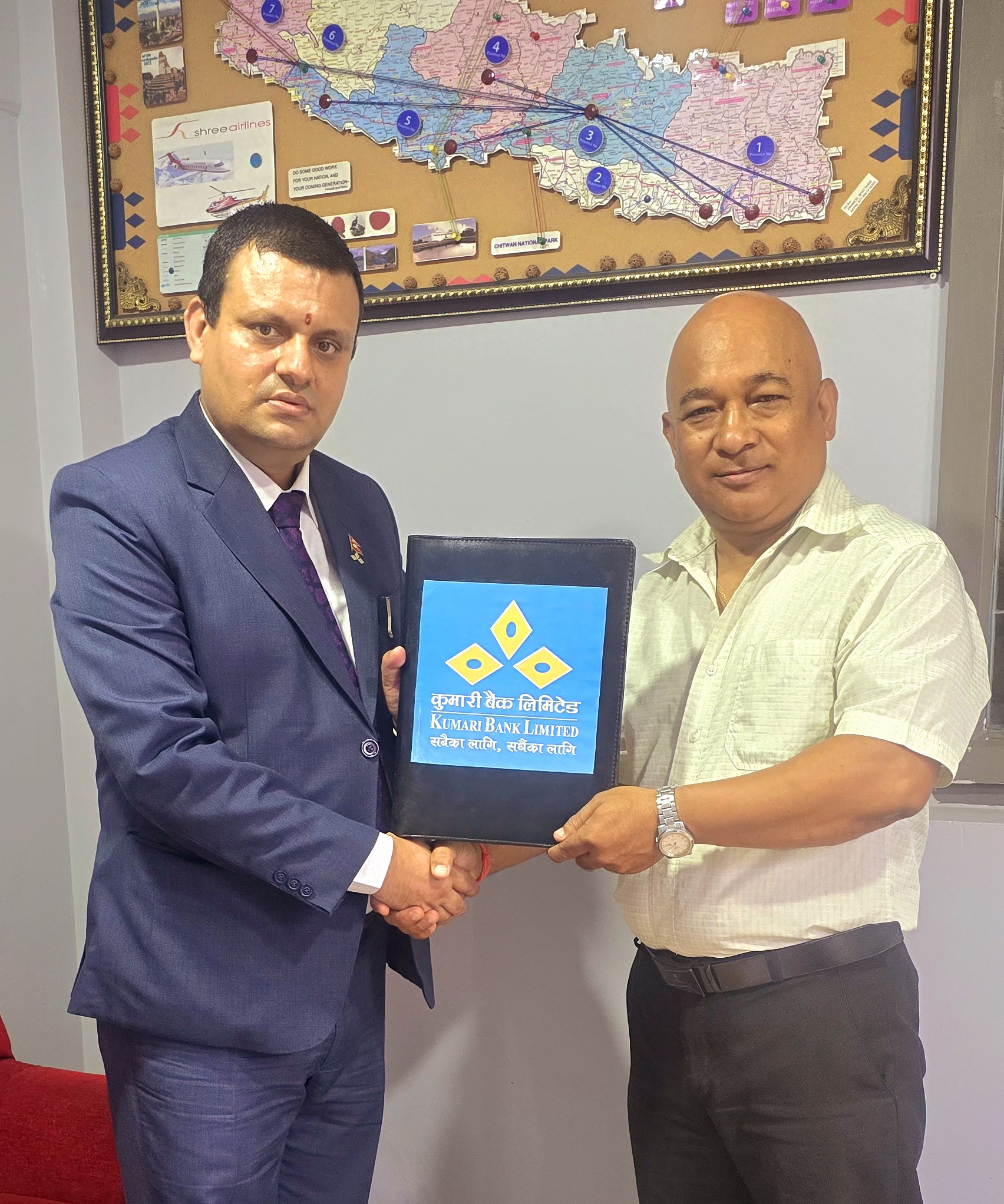 Kumari Bank Limited Partners with Shree Airlines to Provide Discounted Flight Tickets