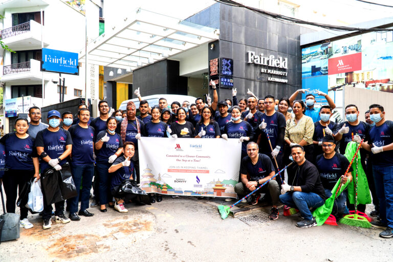 Fairfield by Marriott Thamel and Kathmandu Marriott Hotel Unite for Thamel Cleanup Day on World Cleanup Day