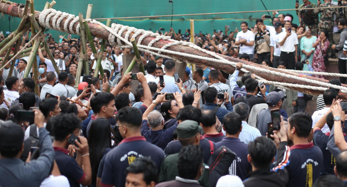 Indra Jatra Celebrations Begin at Bhaktapur’s Indra Daha