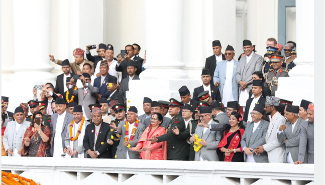President Ram Chandra Poudel Observes Indra Jatra at Hanuman Dhoka