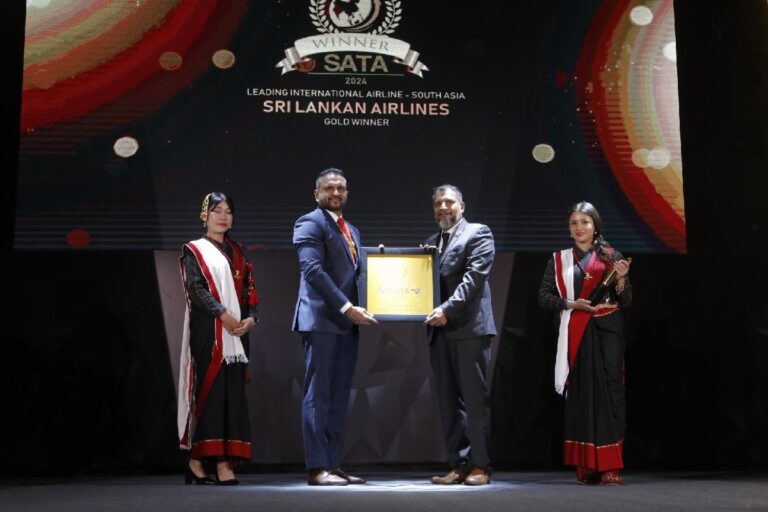 Sri Lankan Airlines Wins 2024 SATA for Leading International Airline in South Asia