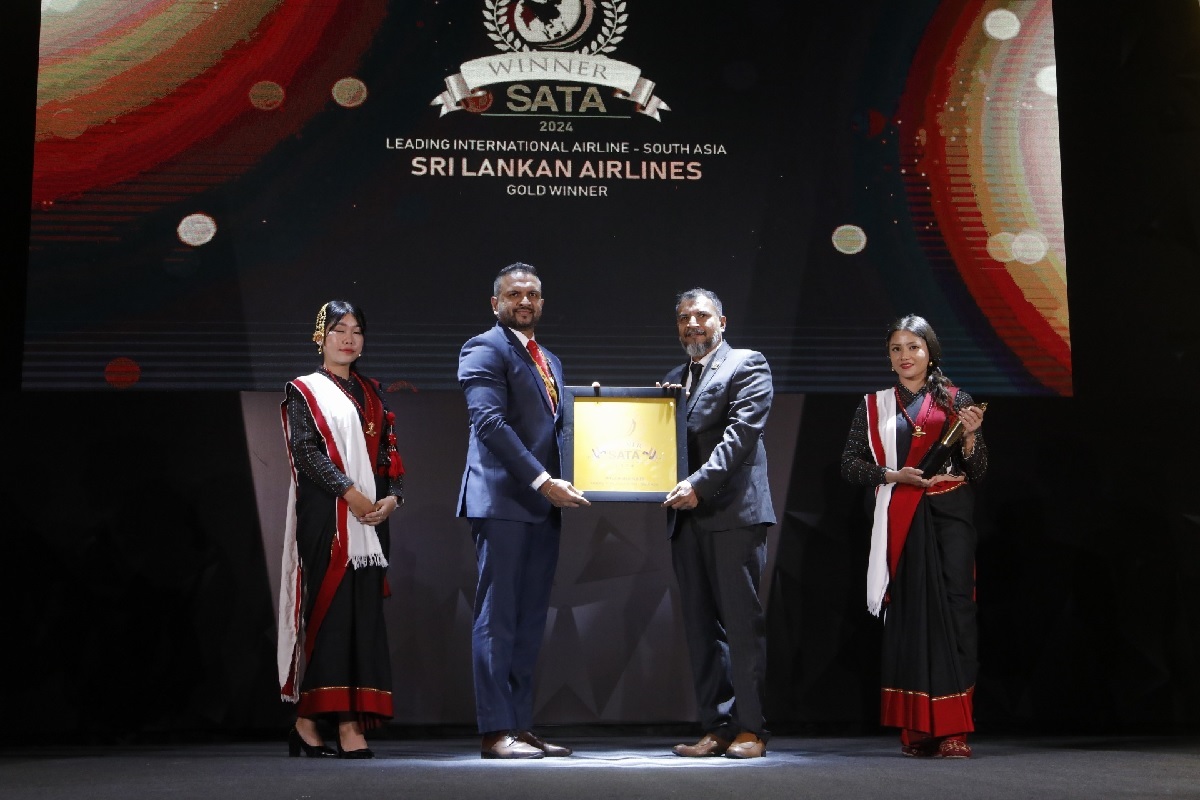 Sri Lankan Airlines Wins 2024 SATA for Leading International Airline in South Asia