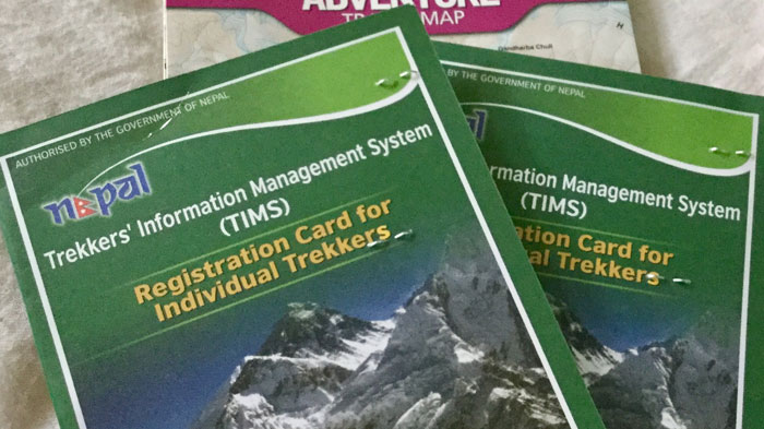 Notice Regarding TIMS Card Checking in Syabrubesi, Langtang