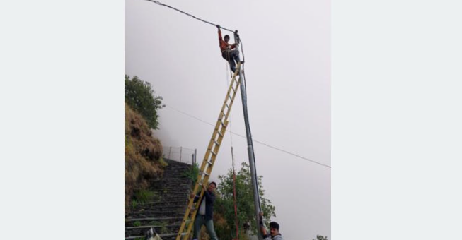 Electricity Connected to Religious and Tourist Destination Kalanjhar Humpal Lake