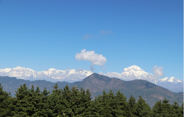 Dazzling Views of the Dhaulagiri Range from Kathekhola Rural Municipality, Baglung