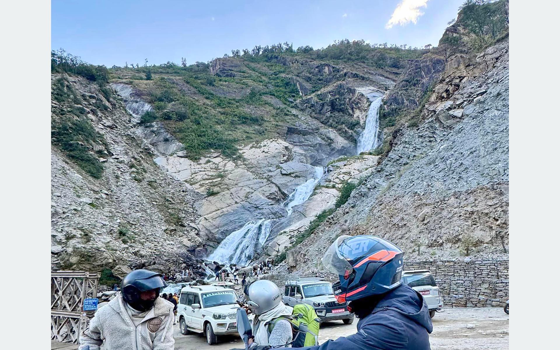 Tourists Flock to Myagdi’s Iconic Rupse Waterfall for Scenic Delight