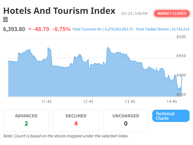 NEPSE and Hotel & Tourism Index Experience Setback Amidst Fluctuations