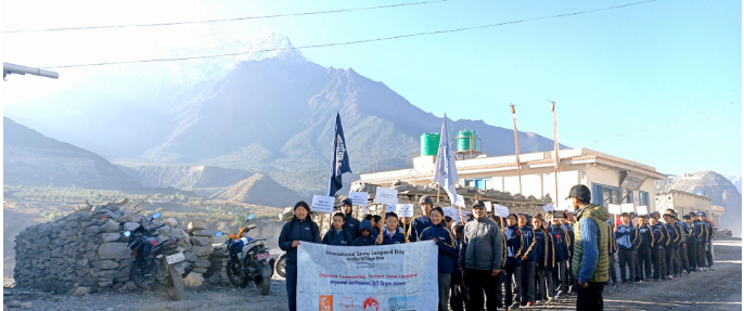Community Empowerment Rally Held in Jomsom to Celebrate International Snow Leopard Day