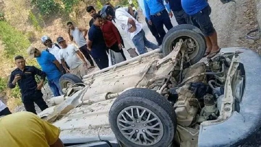 Car Accident in Pyuthan Injures Four Indian Tourists