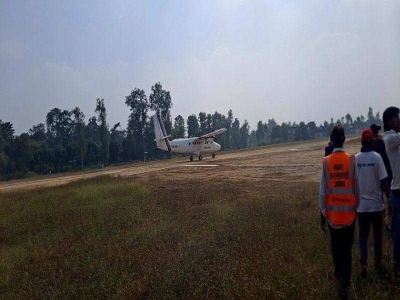 Test Flights Successfully Conducted at Tikapur Airport, Regular Flights to Begin Soon