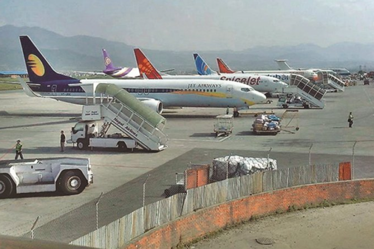 Nepali Congress Protests High Airfare at Maitighar Mandala Led by MP Rajendra Bajagain