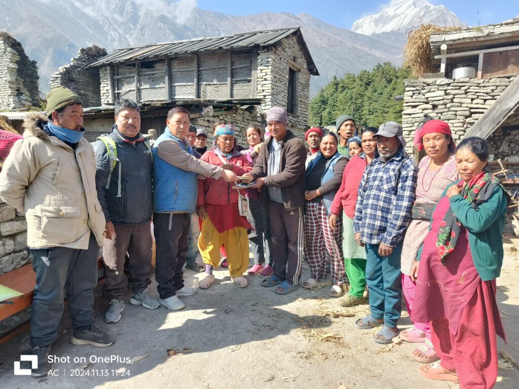 Urgent Relief for 64 Households Hit by Himalayan Black Bear Crop Damage in Annapurna