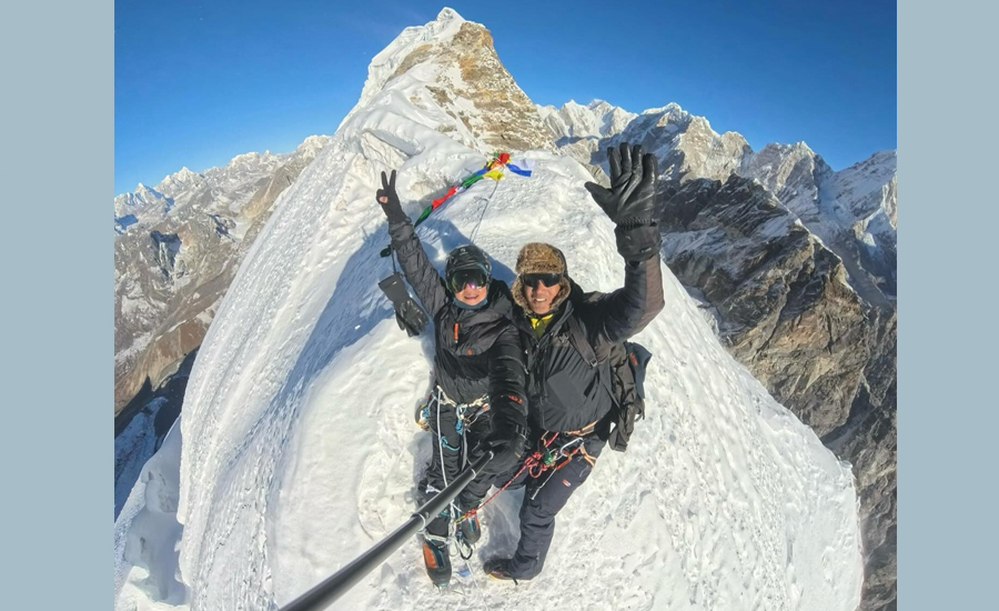 Actress and Dancer Kabita Nepali Reaches New Heights with Successful Climb of Lobuche Peak