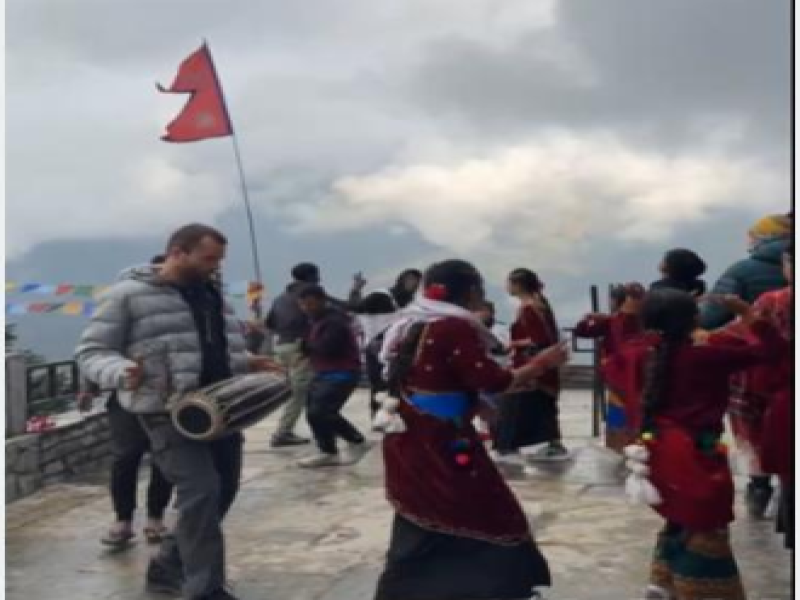 Foreign Tourists Enjoy Deusi-Bhailo Festivities in Myagdi’s Tourist Spots